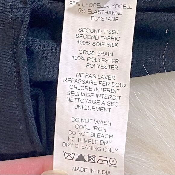 Vintage Lanvin Silk Ruffle Tunic Mini Dress - Picture 6 of 7